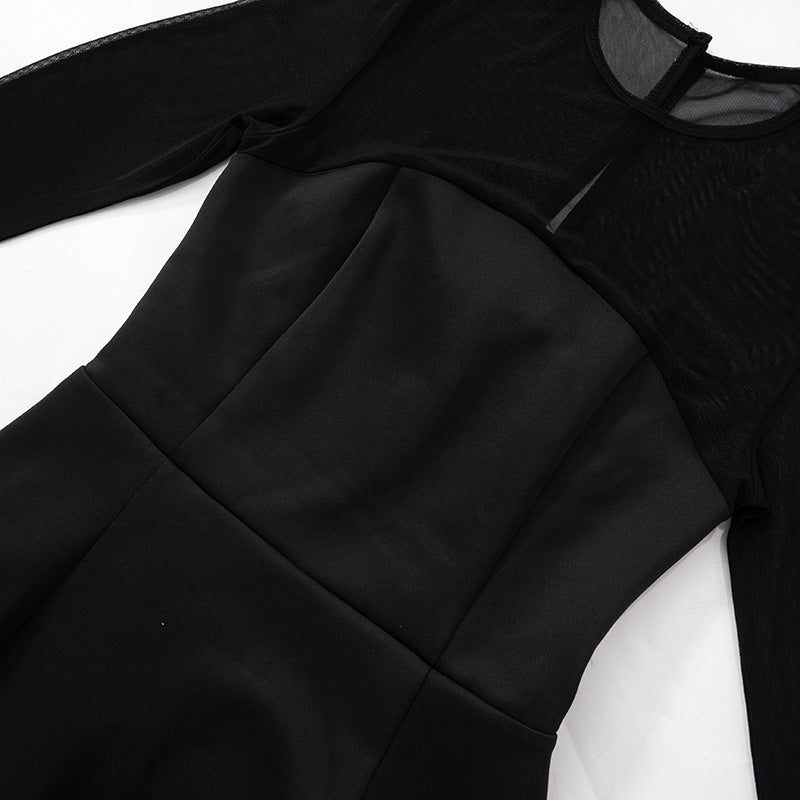 Mini robe à manches transparentes - Clara