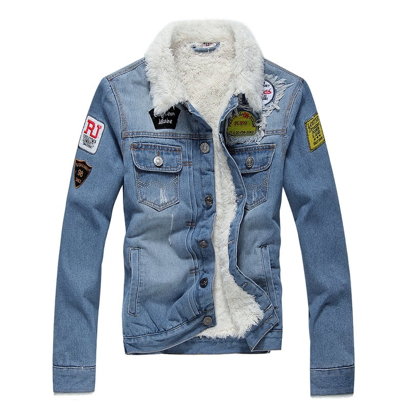 Veste en jean pour homme, coupe droite doublée - Darnel