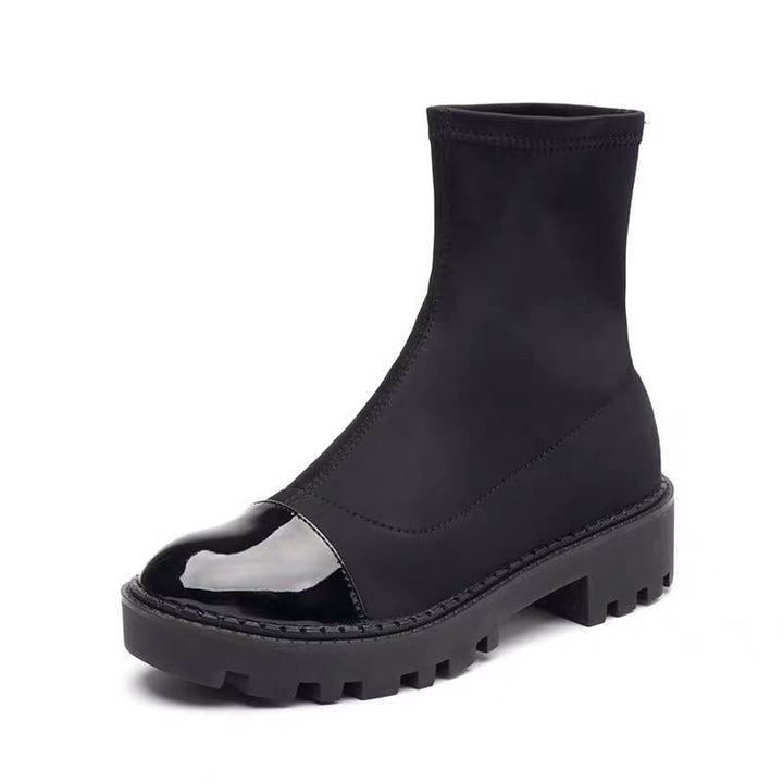 Bottes élastiques à semelles robustes pour femmes - Zyrvek