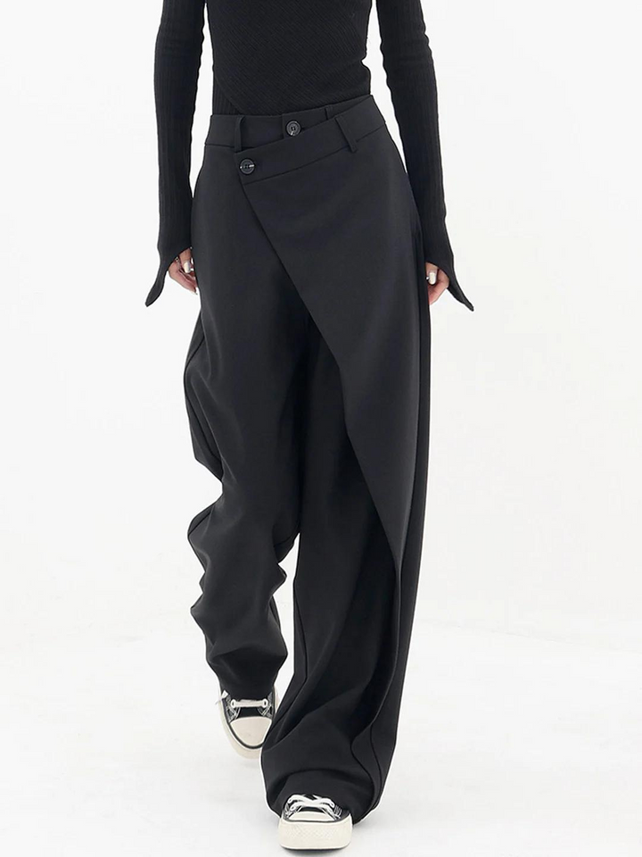 Pantalon large pour femme avec ceinture structurée - Arleth