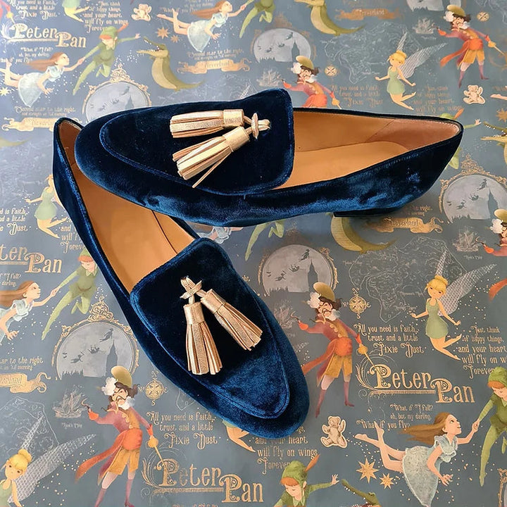 Mocassins à glands en velours pour femmes - Hannah