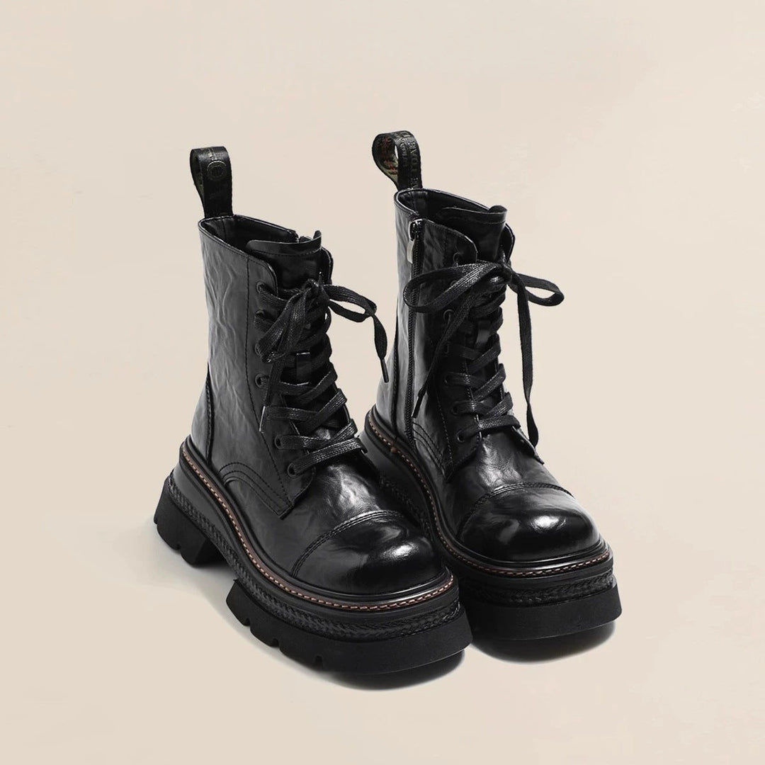 Bottes à lacets à mi-hauteur pour femmes - Vianey