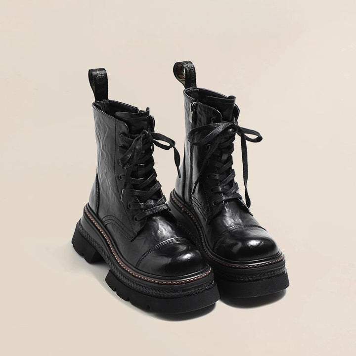 Bottes à lacets à mi-hauteur pour femmes - Vianey