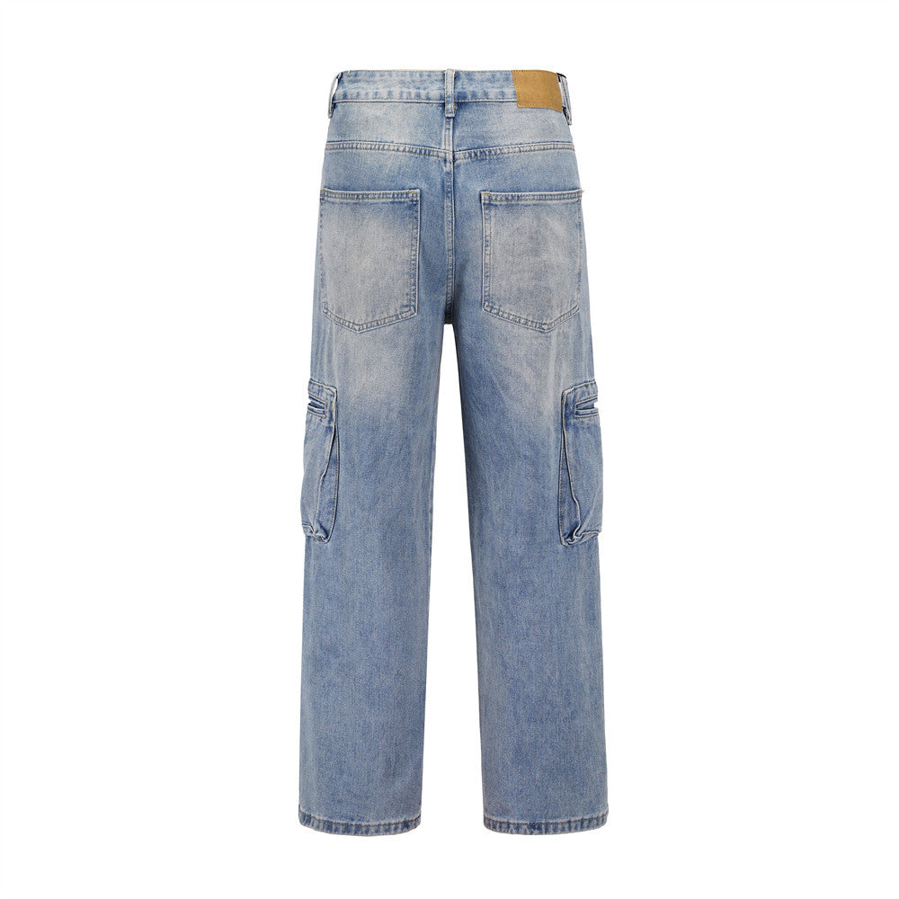 Jean cargo droit pour hommes - Falko