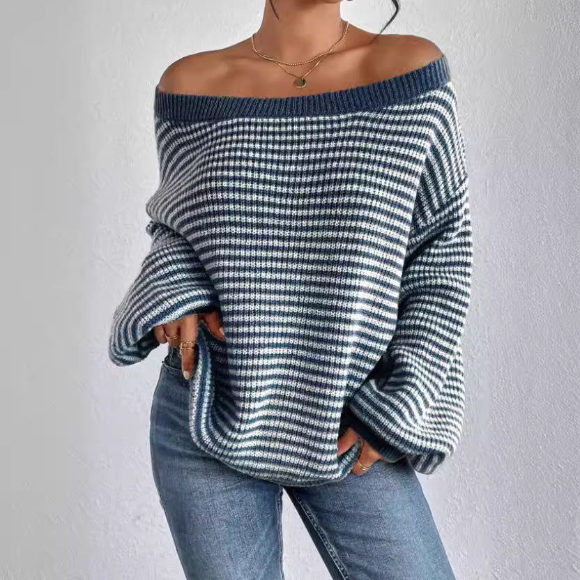 Pull décontracté en maille pour femmes - Signe