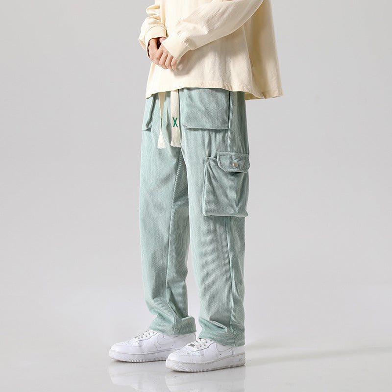 Pantalon cargo en velours côtelé pour homme - Erlend