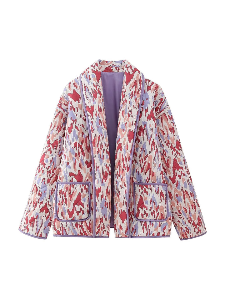 Veste matelassée imprimée pour femmes - Erika