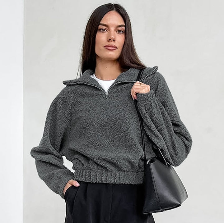 Veste texturée en peluche pour femme - Ervaya