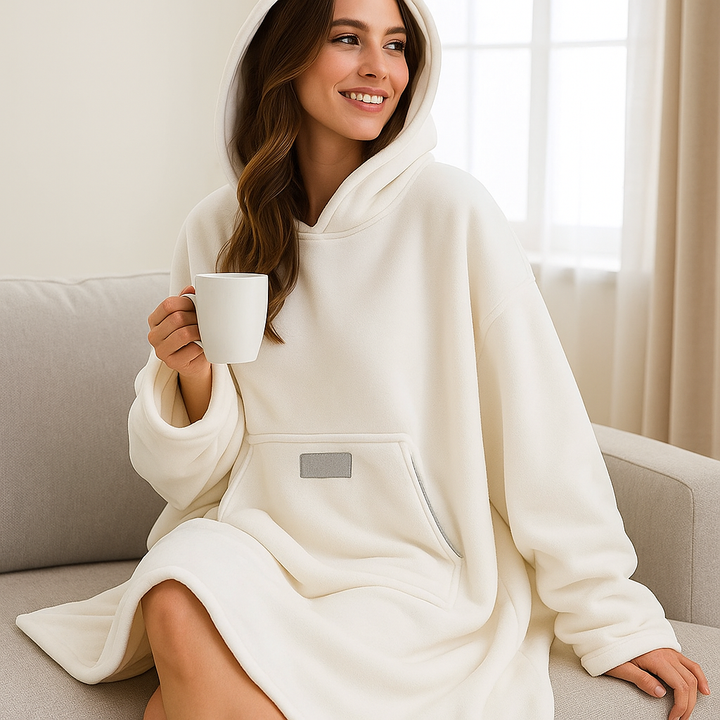 Couverture enveloppante à capuche pour femmes - Noelle