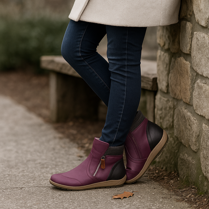 Bottines pour femmes au design vintage - Noraya