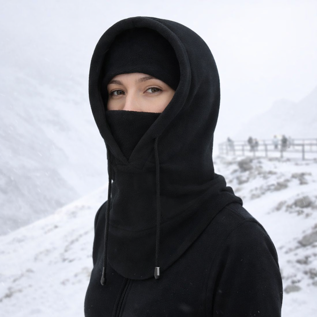 Cagoule unisexe en polaire thermique pour grand froid - Fergio