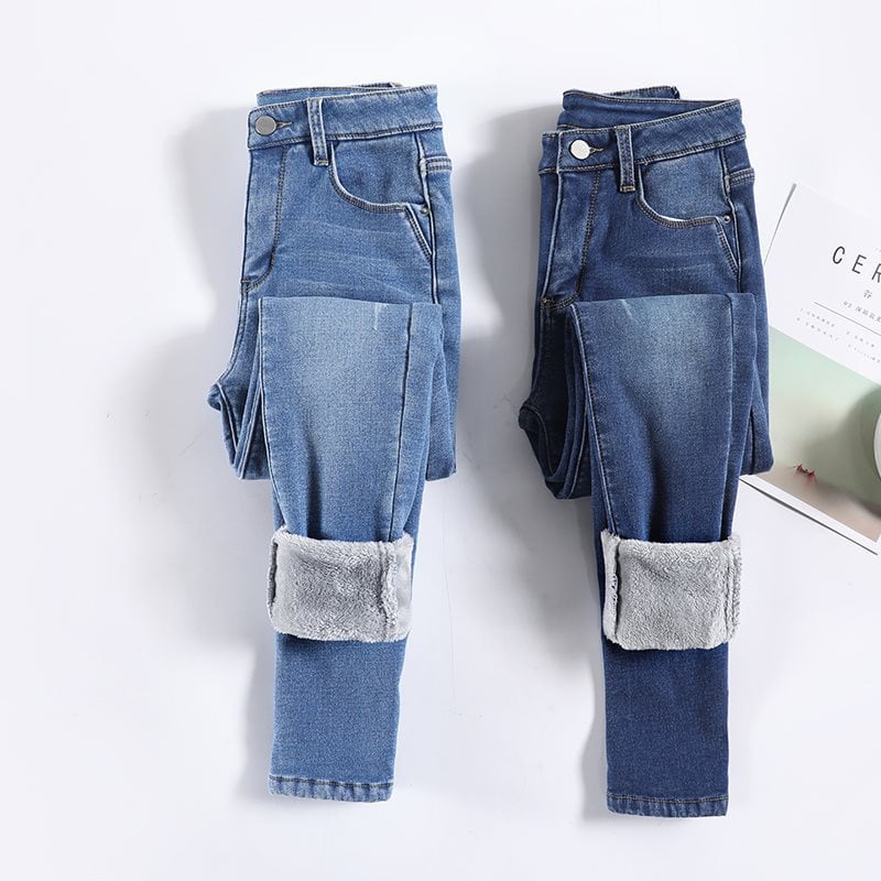 Pantalon effet denim thermique pour femme - Davianne