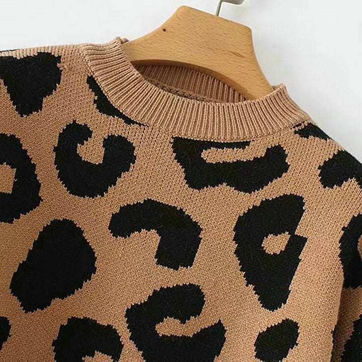 Pull femme à effet imprimé animal - Arlisse