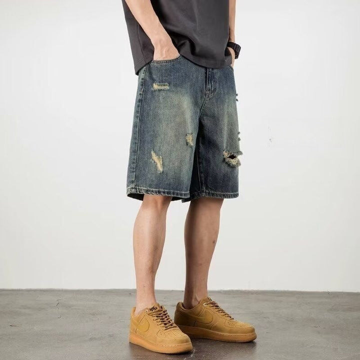 Short déchiré en denim pour hommes - Kane