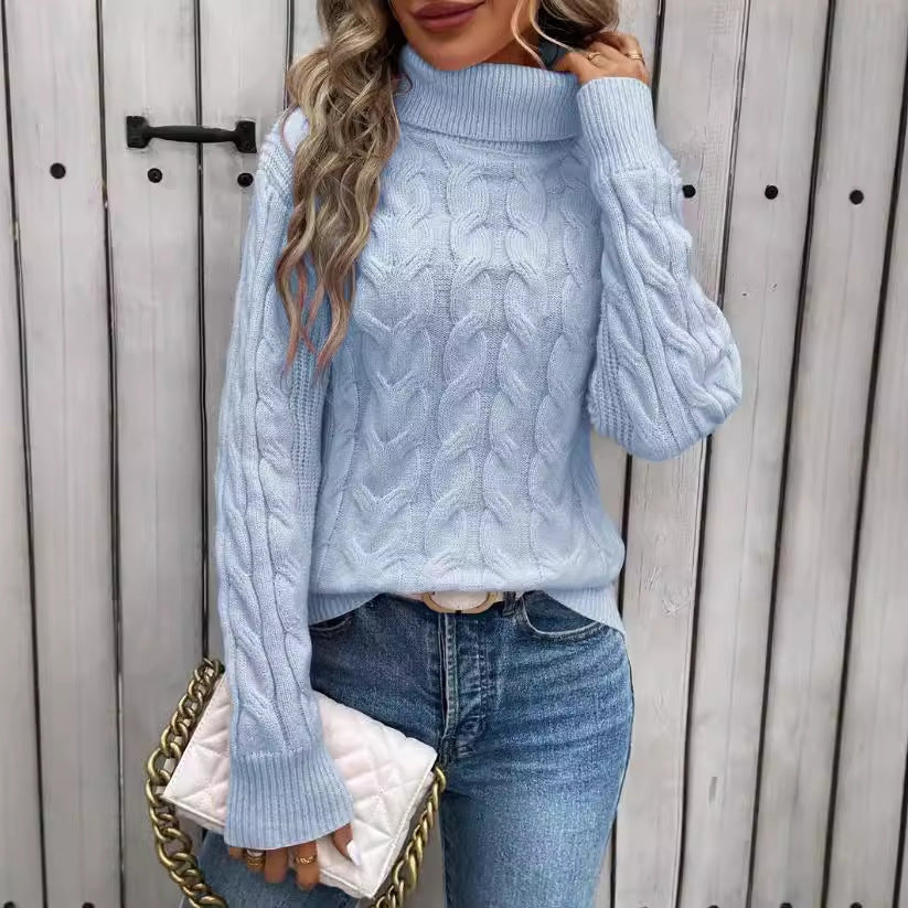 Pull en maille à col roulé pour femmes - Freja