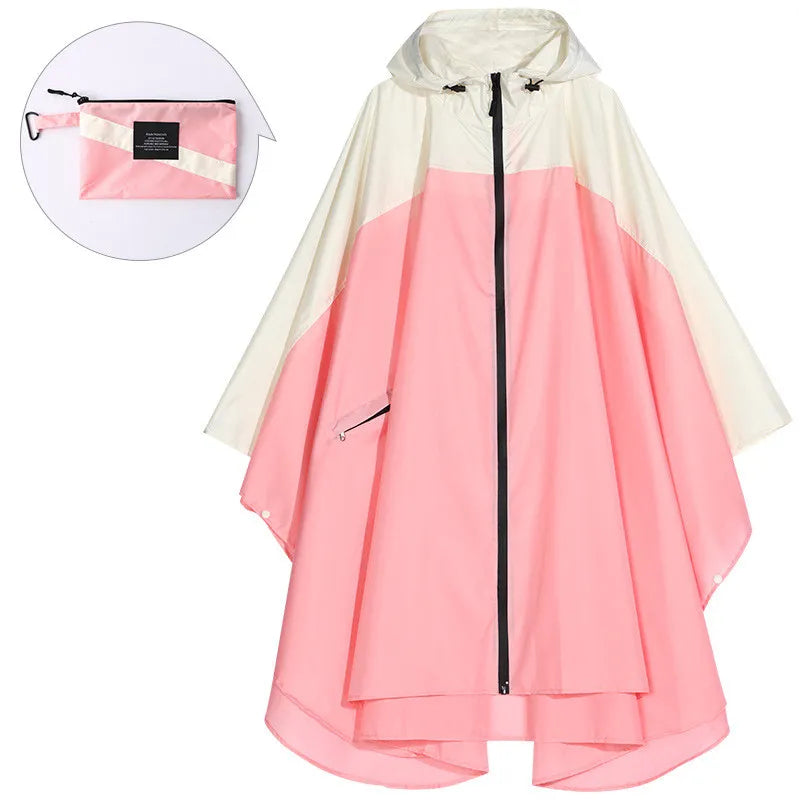 Poncho imperméable unisexe portable avec capuche