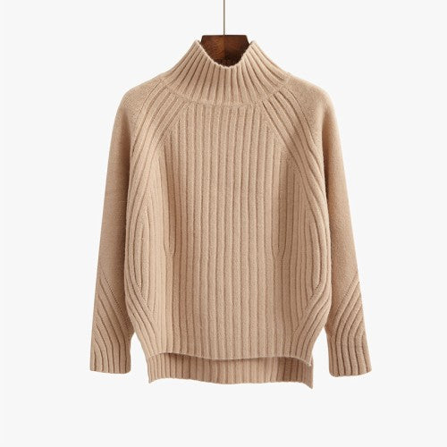 Pull à col roulé tricoté pour femme - Maelle