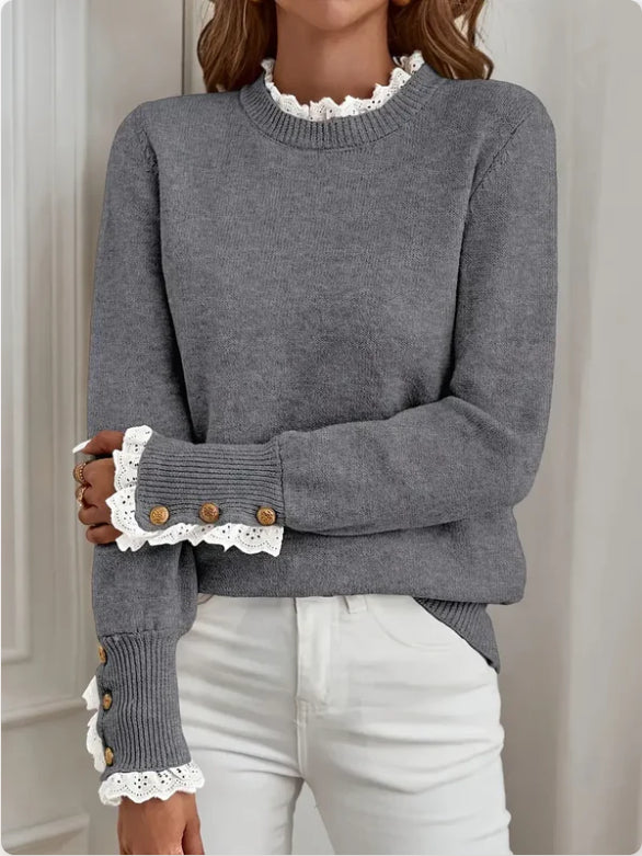 Pull en maille pour femmes - Yllena