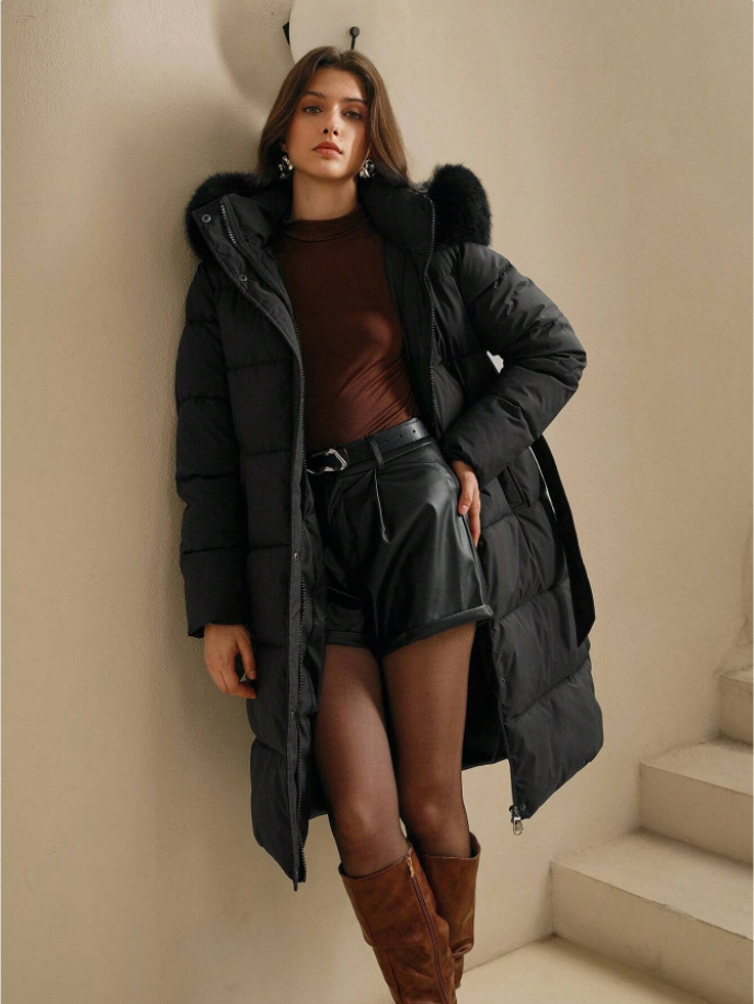 Manteau long matelassé pour femme - Lysandra