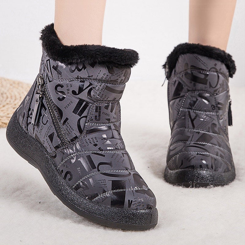 Bottes d'hiver pour femmes avec imprimé - Lirenne
