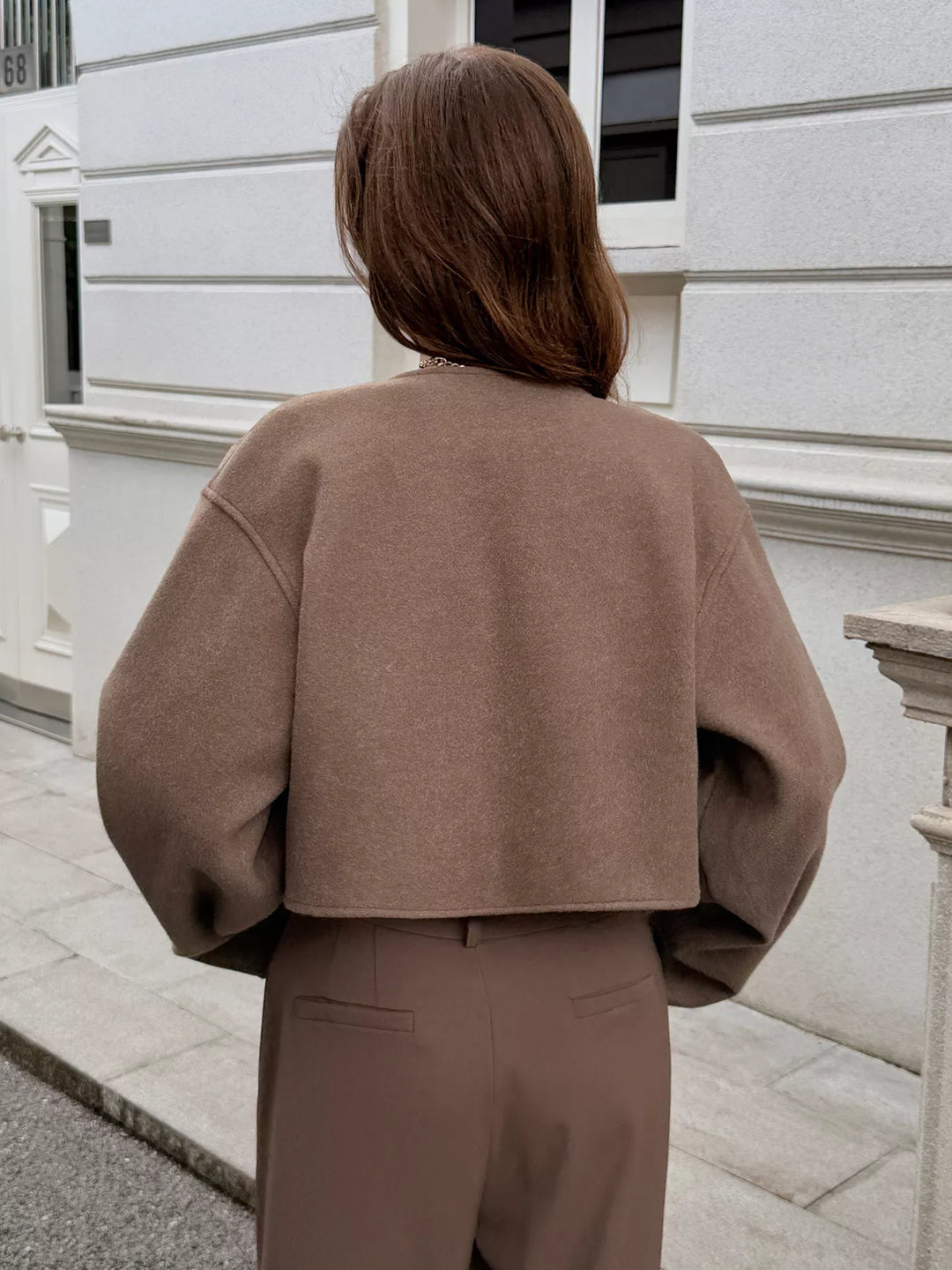Veste courte en laine pour femme - Sabrina