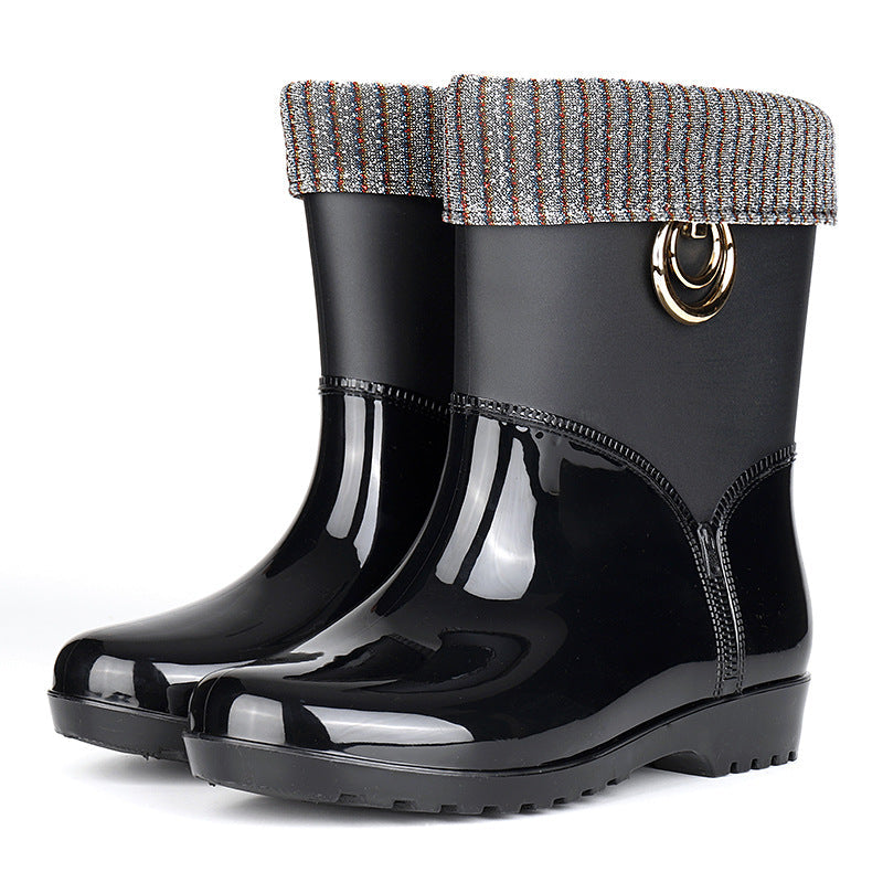 Bottes de pluie imperméables pour femmes avec doublure intérieure - Xavira