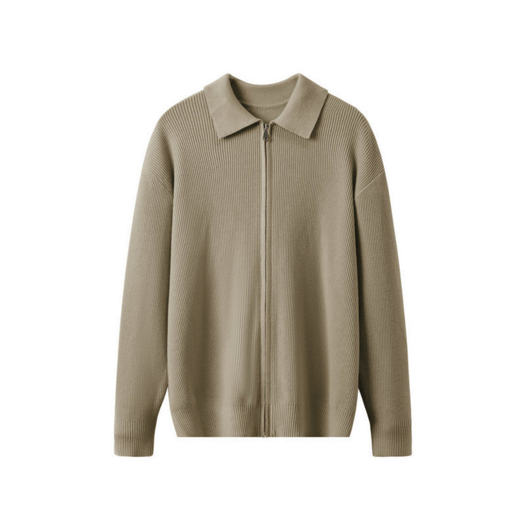 Gilet en maille avec col pour homme - Franco