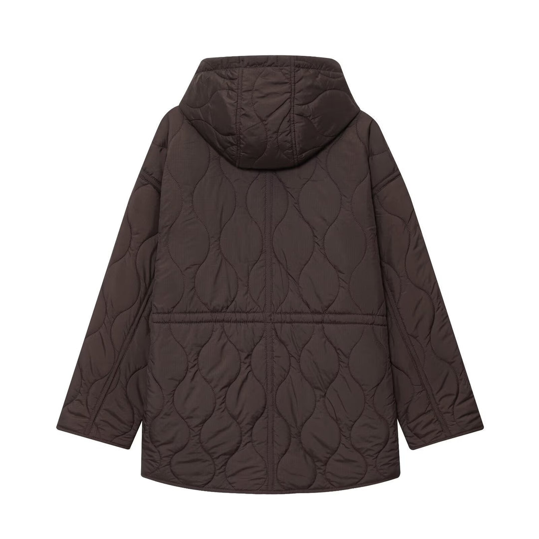 Manteau matelassé pour femmes avec fermeture fonctionnelle sur le devant - Bonny
