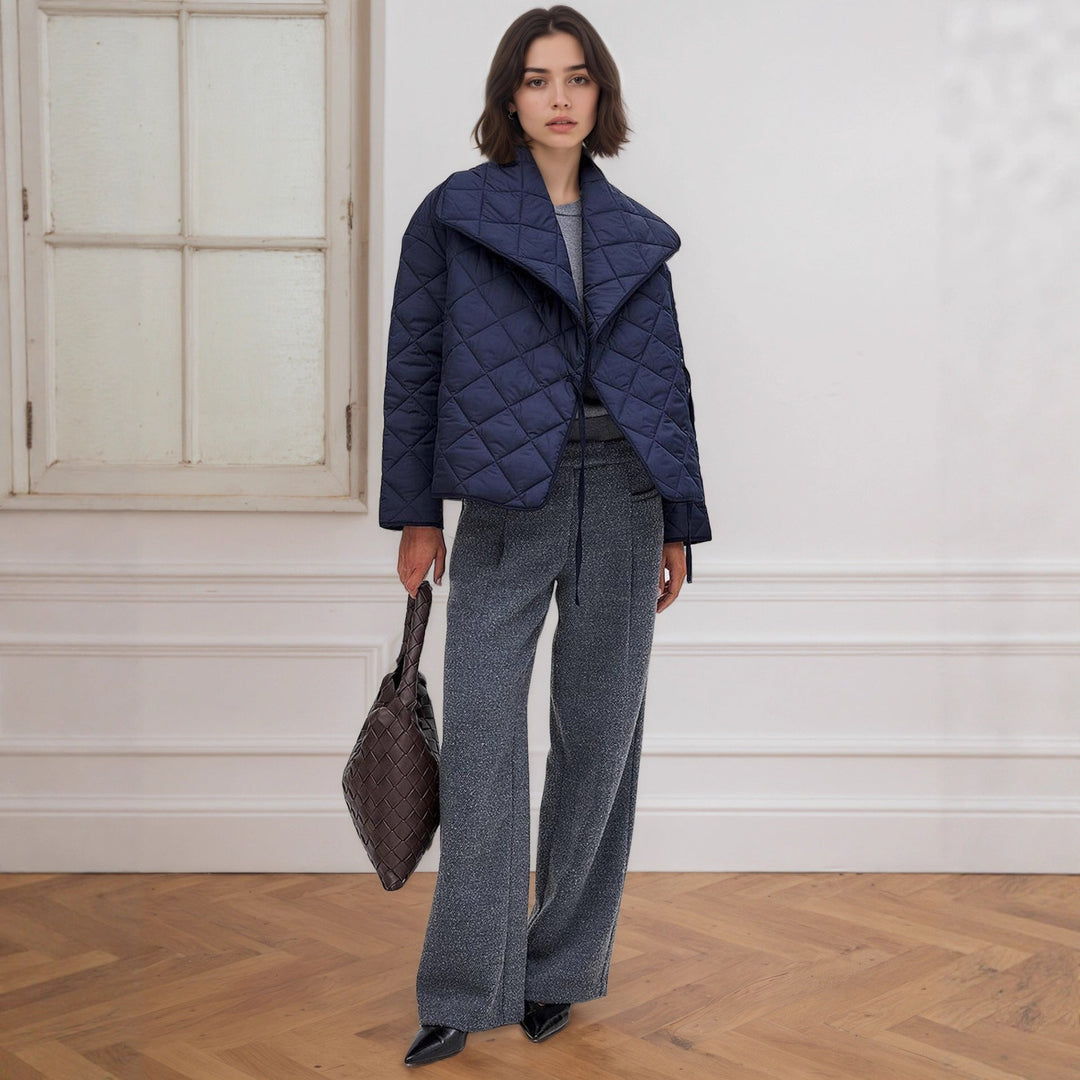 Veste courte à effet matelassé pour femme - Elnara