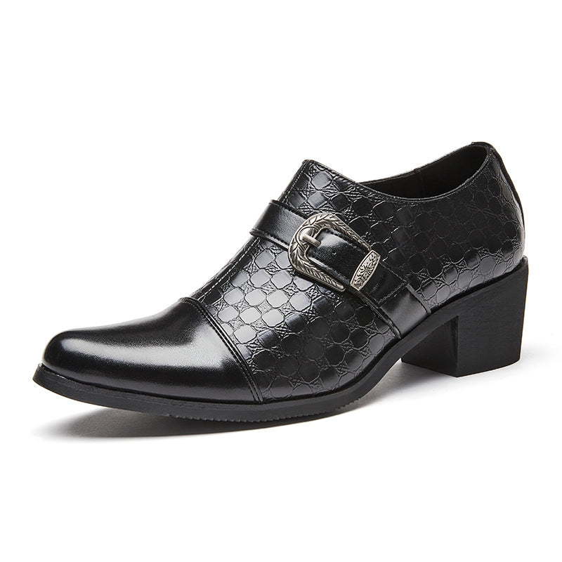 Chaussures habillées pour hommes avec fermeture éclair latérale et boucle - Mirex