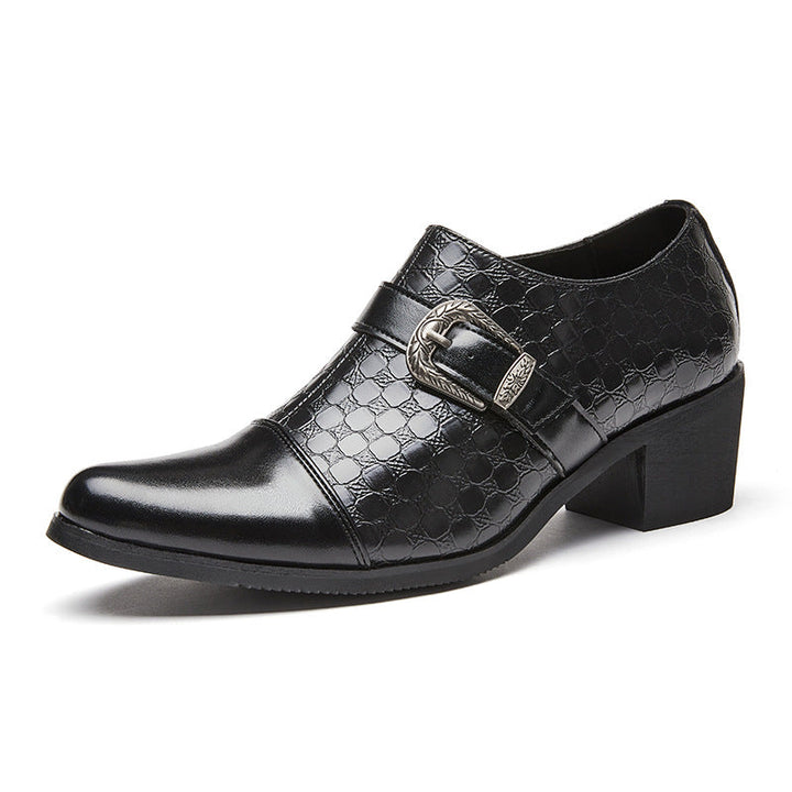 Chaussures habillées pour hommes avec fermeture éclair latérale et boucle - Mirex