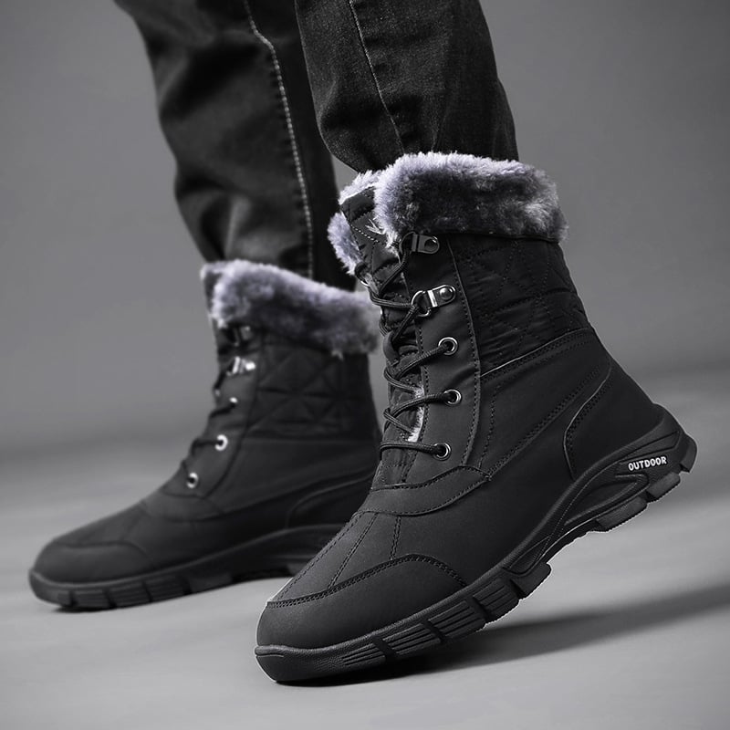 Bottes d'hiver pour hommes avec doublure en laine polaire - Ruvano
