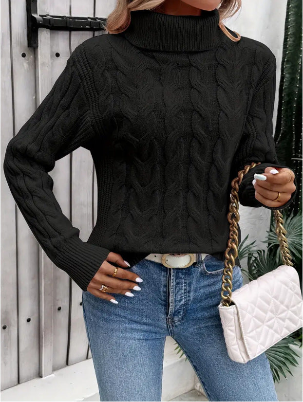 Pull en maille à col roulé pour femmes - Freja