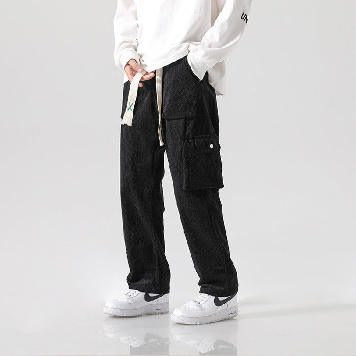 Pantalon cargo en velours côtelé pour homme - Erlend