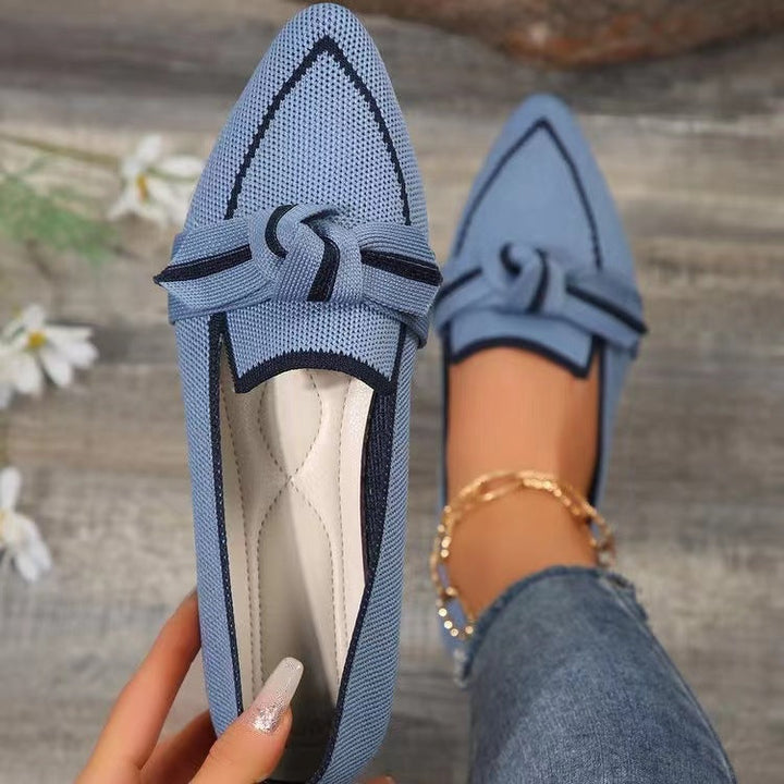 Chaussures plates à nœud tissé pour femmes - Selena