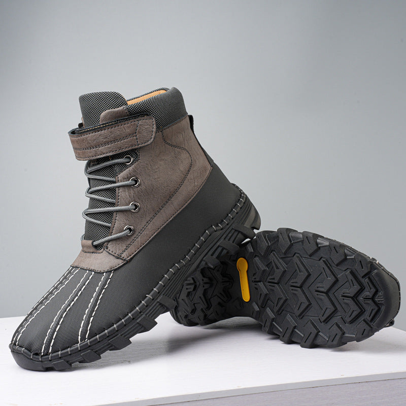 Bottes d'hiver imperméables à lacets pour hommes - Raveln