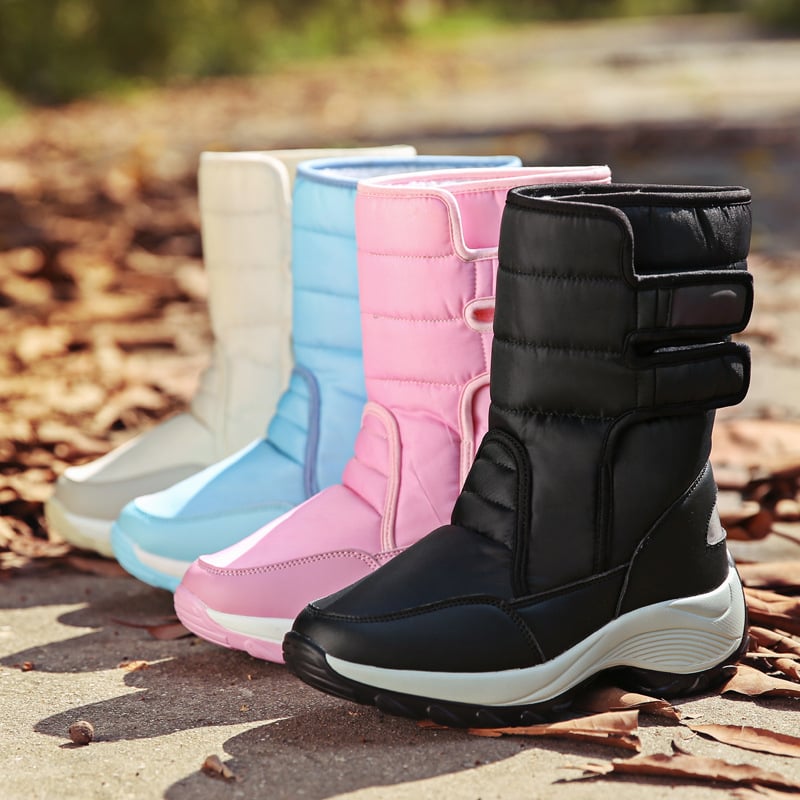 Bottes d'hiver à effet matelassé pour femmes - Rhenise