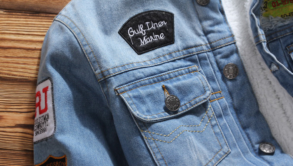 Veste en jean pour homme, coupe droite doublée - Darnel