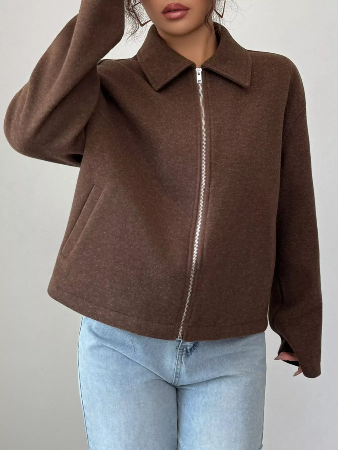 Veste zippée décontractée pour femmes - Alena