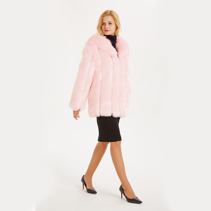 Manteau de fourrure souple à la silhouette enveloppante - Hildegard