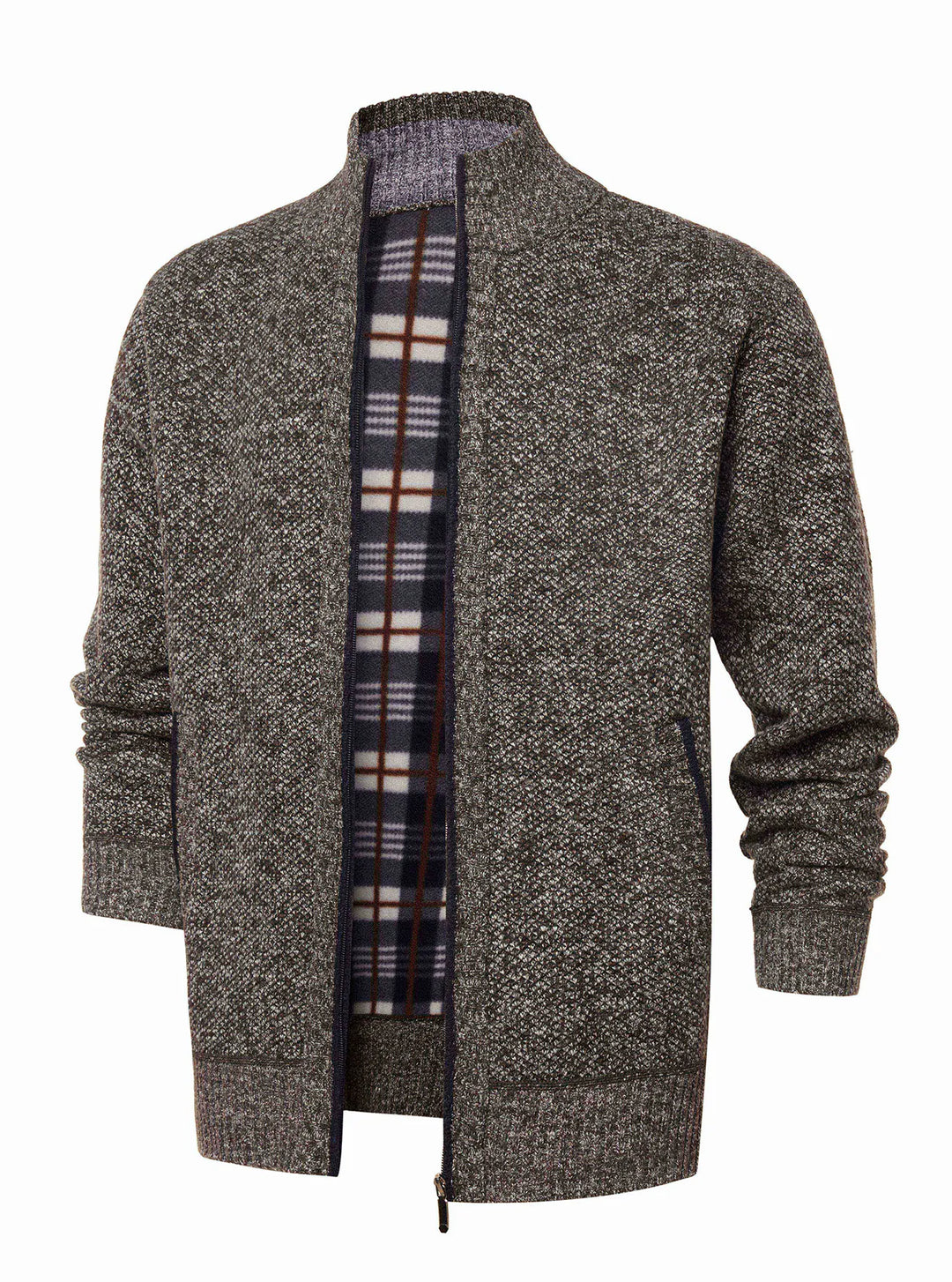 Veste en maille à fermeture éclair et col montant - Joshua