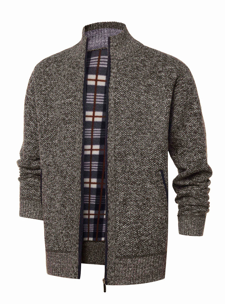 Veste en maille à fermeture éclair et col montant - Joshua