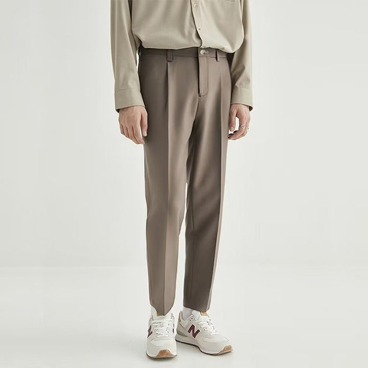 Pantalon droit pour homme avec fermeture sur le devant - Lucien