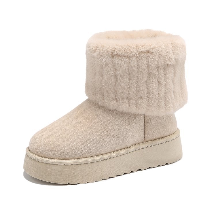 Bottines d'hiver pour femmes avec une touche de peluche - Auralyn