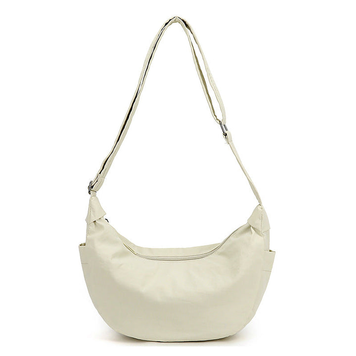 Sac à bandoulière pour femme en forme de demi-lune, grande capacité, bandoulière réglable - Manon