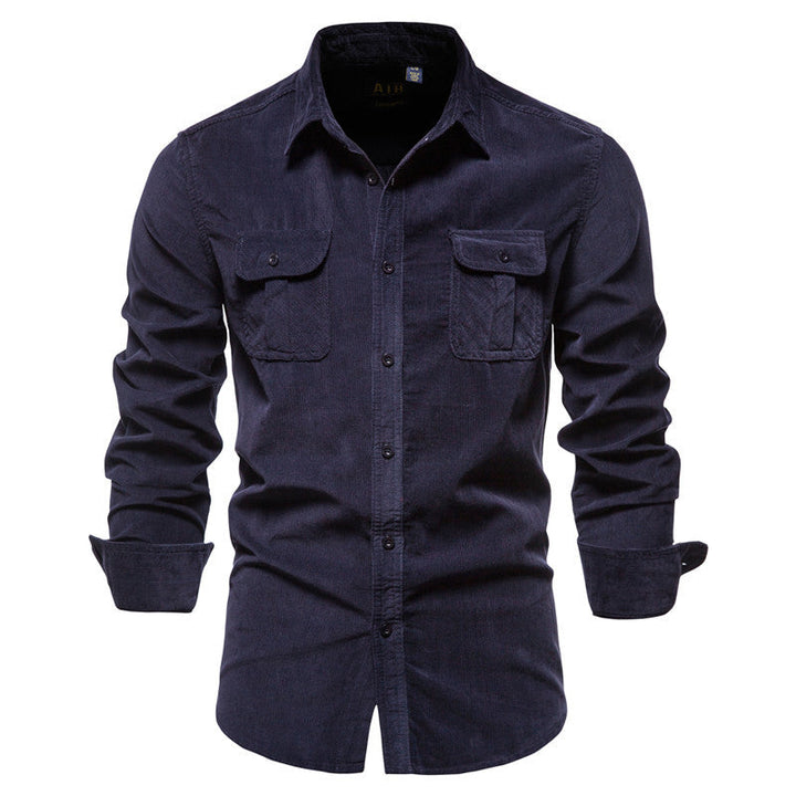 Chemise homme à manches longues et poches avant - Kelven