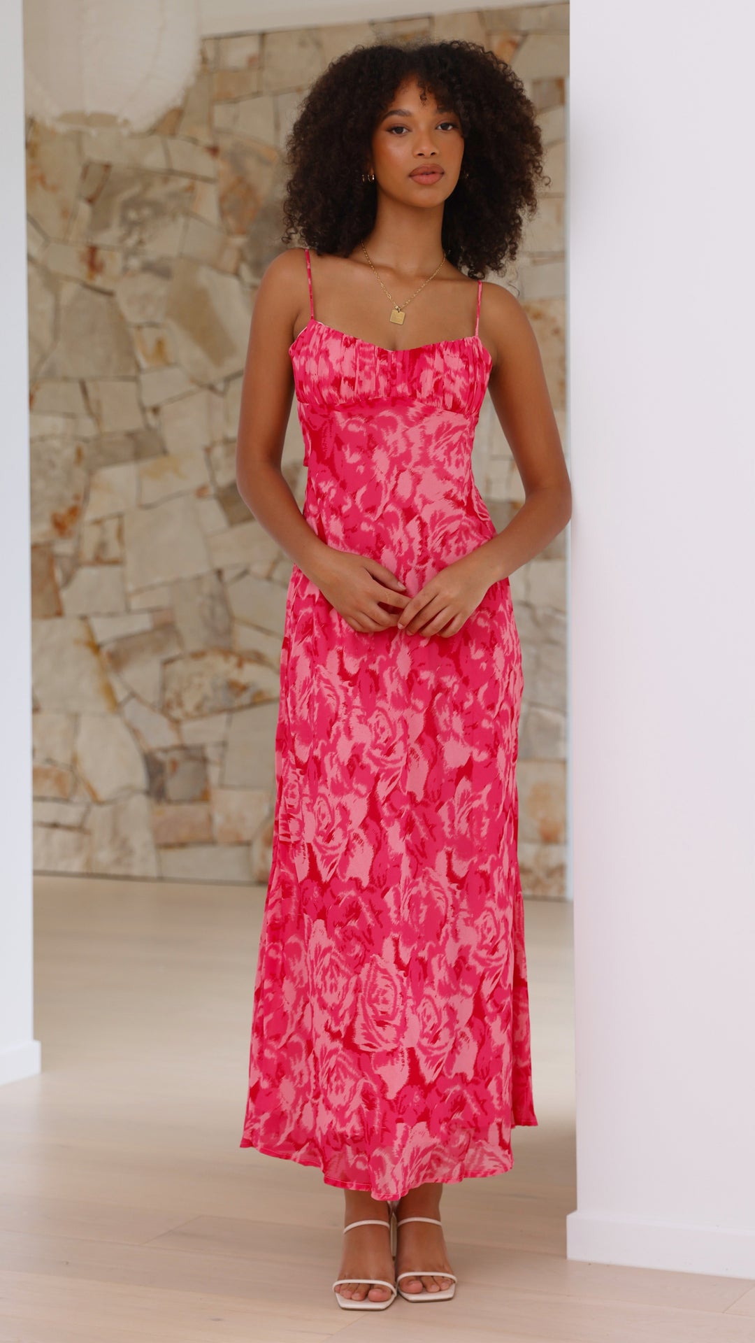 Robe midi à imprimé floral pour femme - Kenny