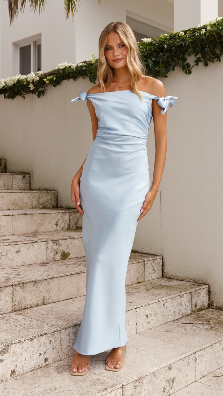 Robe longue à épaules dénudées pour femme - Melina