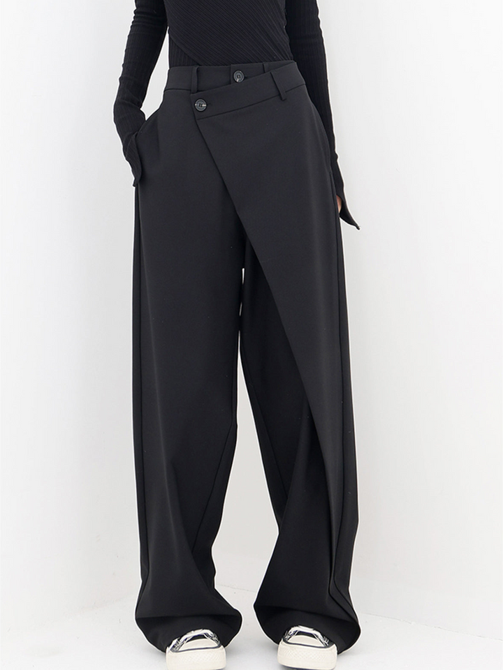 Pantalon large pour femme avec ceinture structurée - Arleth