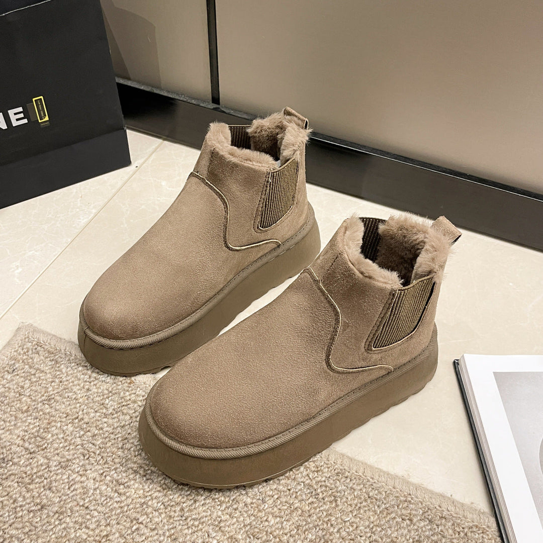 Bottines d'hiver pour femmes avec doublure polaire - Maivelle